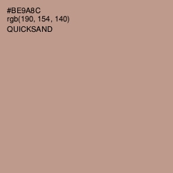 #BE9A8C - Quicksand Color Image