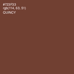 #723F33 - Quincy Color Image