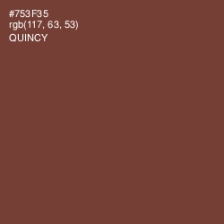 #753F35 - Quincy Color Image