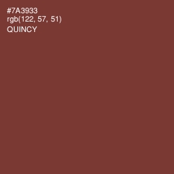 #7A3933 - Quincy Color Image