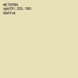 #E7DFB6 - Raffia Color Image