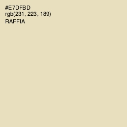 #E7DFBD - Raffia Color Image