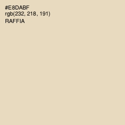 #E8DABF - Raffia Color Image