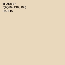 #EAD8BD - Raffia Color Image