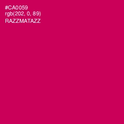 #CA0059 - Razzmatazz Color Image