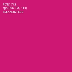 #CE1772 - Razzmatazz Color Image
