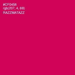 #CF0458 - Razzmatazz Color Image