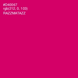 #D40067 - Razzmatazz Color Image