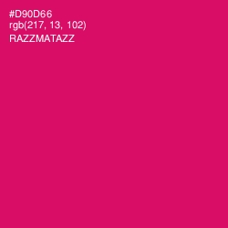 #D90D66 - Razzmatazz Color Image