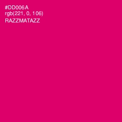 #DD006A - Razzmatazz Color Image