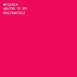 #EE0A5A - Razzmatazz Color Image