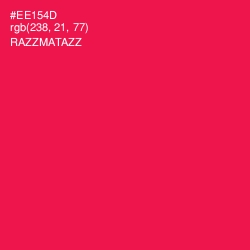 #EE154D - Razzmatazz Color Image