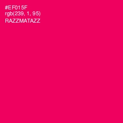 #EF015F - Razzmatazz Color Image