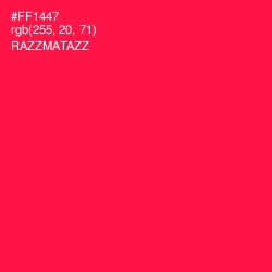 #FF1447 - Razzmatazz Color Image