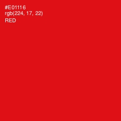#E01116 - Red Color Image