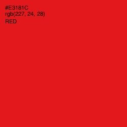 #E3181C - Red Color Image