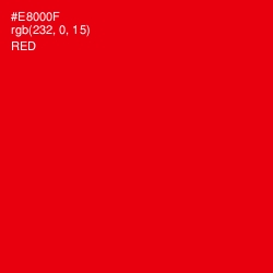 #E8000F - Red Color Image