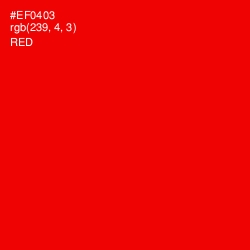 #EF0403 - Red Color Image