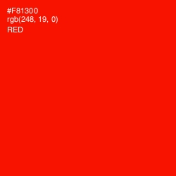 #F81300 - Red Color Image