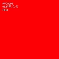 #FC0006 - Red Color Image
