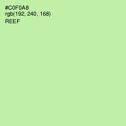 #C0F0A8 - Reef Color Image