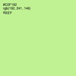 #C0F192 - Reef Color Image