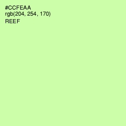 #CCFEAA - Reef Color Image