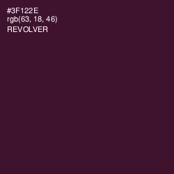 #3F122E - Revolver Color Image
