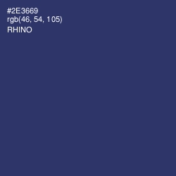 #2E3669 - Rhino Color Image