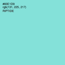 #83E1D9 - Riptide Color Image