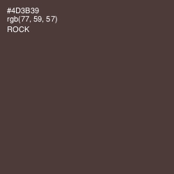 #4D3B39 - Rock Color Image
