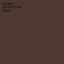 #4E3931 - Rock Color Image