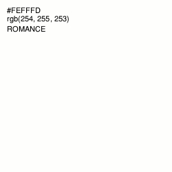 #FEFFFD - Romance Color Image