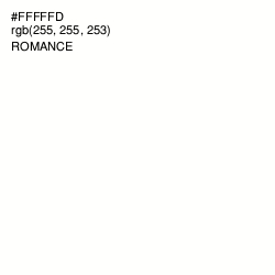 #FFFFFD - Romance Color Image