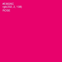 #E8026C - Rose Color Image