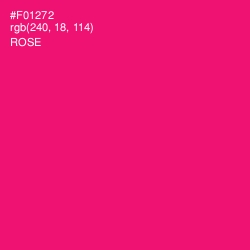 #F01272 - Rose Color Image