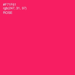 #F71F61 - Rose Color Image