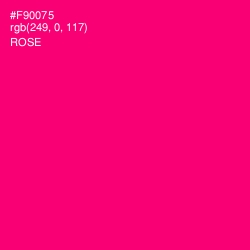 #F90075 - Rose Color Image