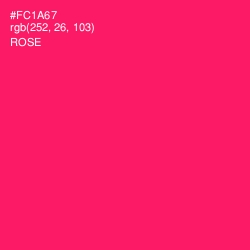 #FC1A67 - Rose Color Image