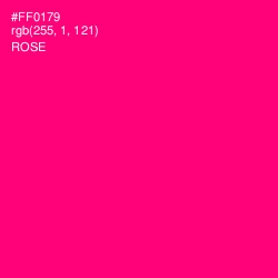 #FF0179 - Rose Color Image