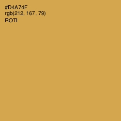 #D4A74F - Roti Color Image