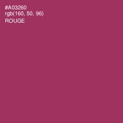 #A03260 - Rouge Color Image
