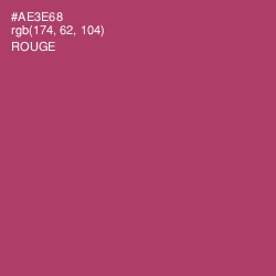 #AE3E68 - Rouge Color Image
