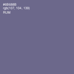 #6B688B - Rum Color Image
