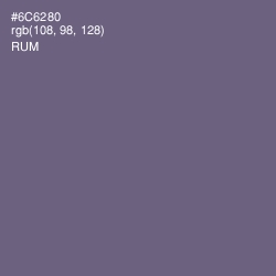 #6C6280 - Rum Color Image