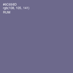 #6C698D - Rum Color Image