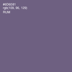 #6D6081 - Rum Color Image