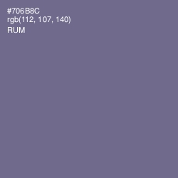 #706B8C - Rum Color Image