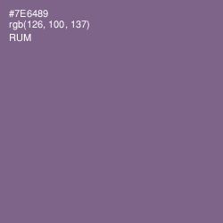 #7E6489 - Rum Color Image