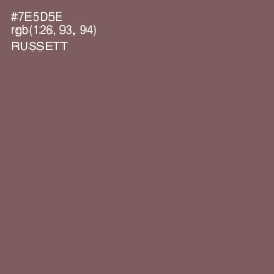 #7E5D5E - Russett Color Image
